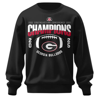 Georgia Bulldogs 2025 SEC Conference Champions Combo Sweatshirt
