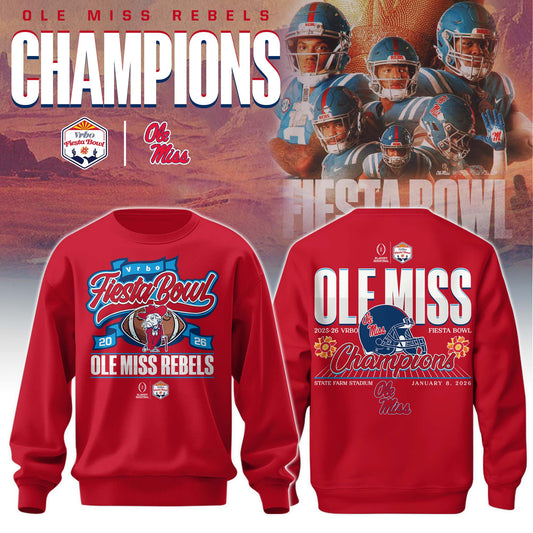 Ole Miss Rebels Special Fiesta Bowl Champions Limited Edition Sweatshirt