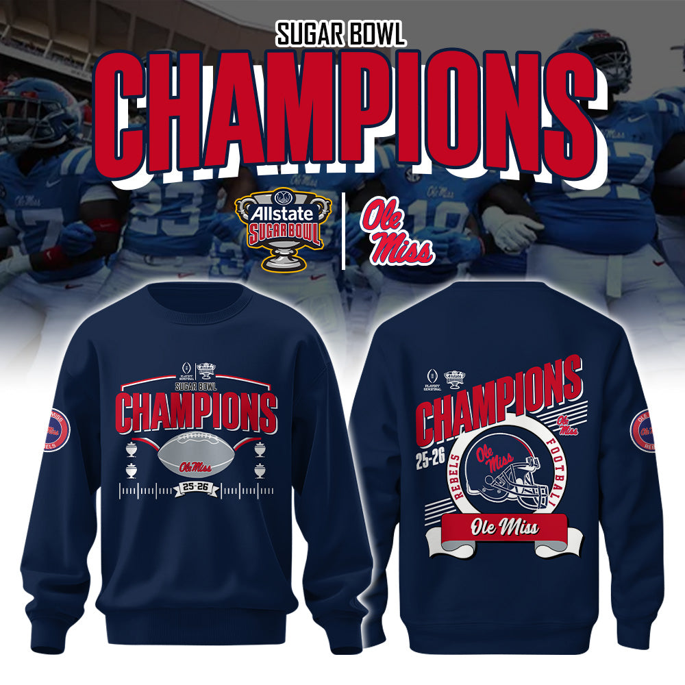 Ole Miss Rebels Special Fiesta Bowl Champions Limited Edition Sweatshirt