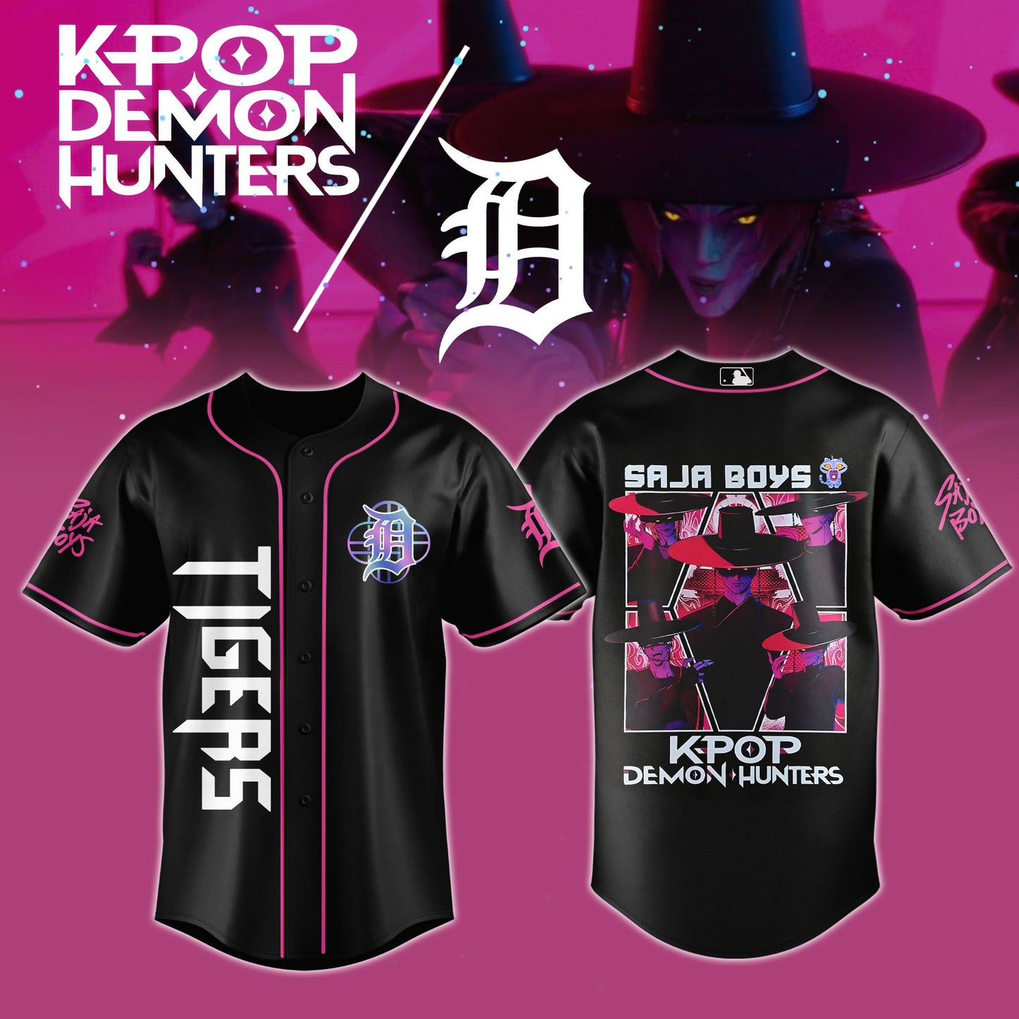 MLB x KPop Demon Hunters Saja Boys Jersey Editions Limited 2025