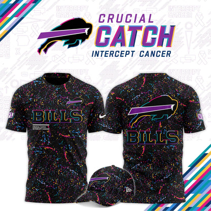 Buffalo Bills Black 2025 NFL Crucial Catch Limited Edition T-shirt
