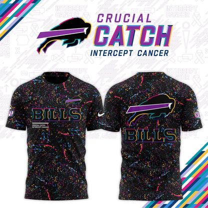Buffalo Bills Black 2025 NFL Crucial Catch Limited Edition T-shirt
