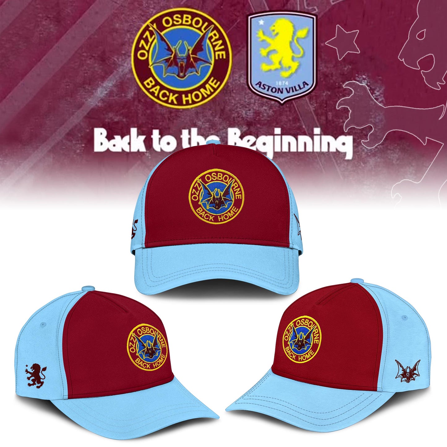 Limited Edition Aston Villa x Ozzy Osbourne Back Home T-Shirt