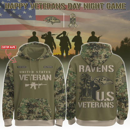 Baltimore Ravens - Veteran Day 2025 Hoodie Limited Edions