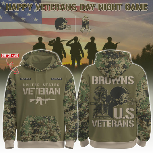Cleveland Browns - Veteran Day 2025 Hoodie Limited Edions