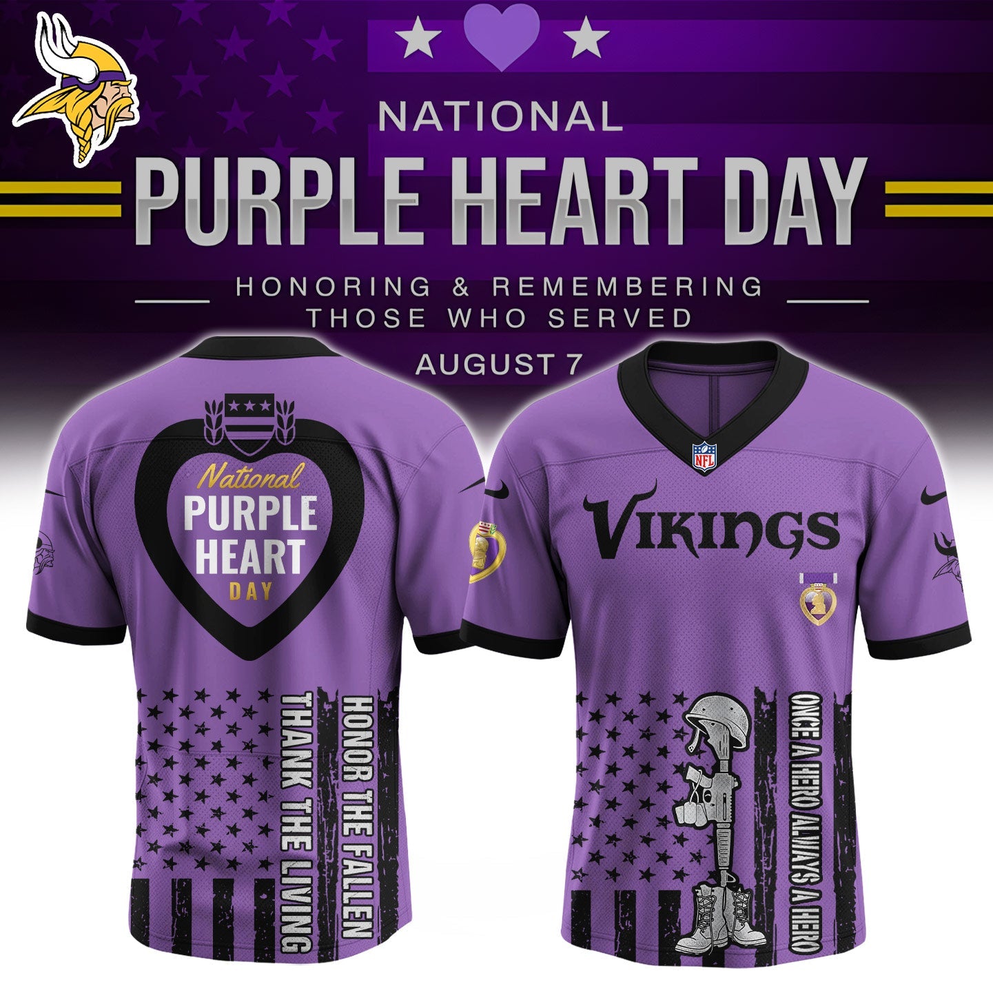 MIN x Purple Heart Day Jersey Limited Edition
