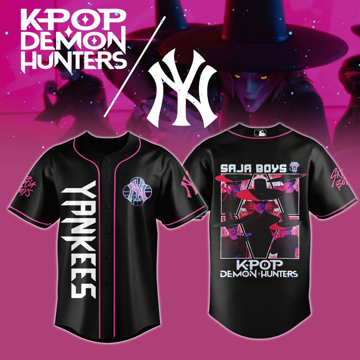 MLB x KPop Demon Hunters Saja Boys Jersey Editions Limited 2025