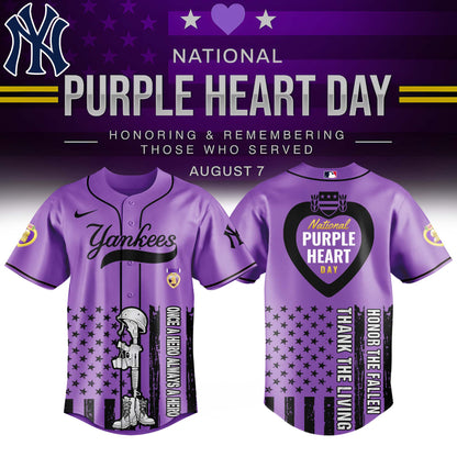 NYY x Purple Heart Day Jersey Limited Edition