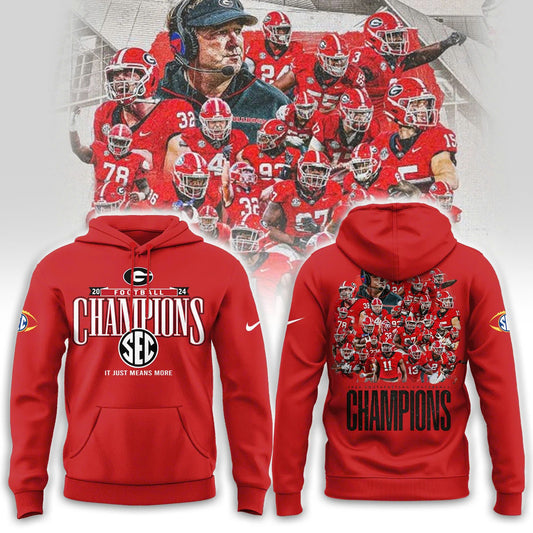 Georgia Bulldogs SEC Football Conference Champions Locker Room Hoodie