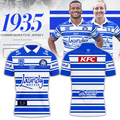Limited Edition Canterbury Bankstown Bulldogs 90 Years Home Polo