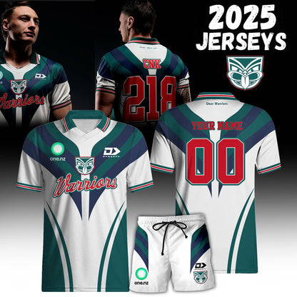 New Zealand Warriors â€˜Dear Warriorâ€™ Jersey 2025 (Custom Name & Number )