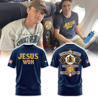 MS Baseball Jesus Won Combo Tshirt | Cap | Jogger