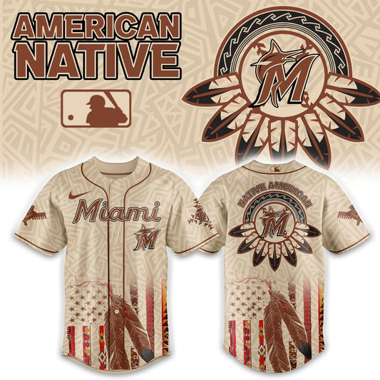 Miami Marlins x Native American Heritage 2025 Baseball Jersey