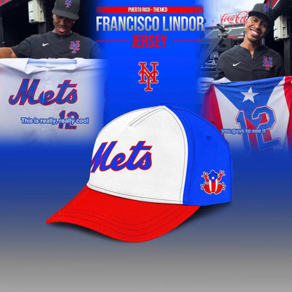 New York Mets Puerto Rico Themed Francisco Lindor Limited Edition T-Shirt 2025