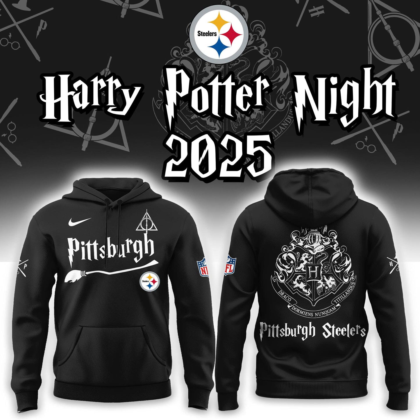 Pittsburgh Steelers Harry Potter 2025 Combo Hoodie