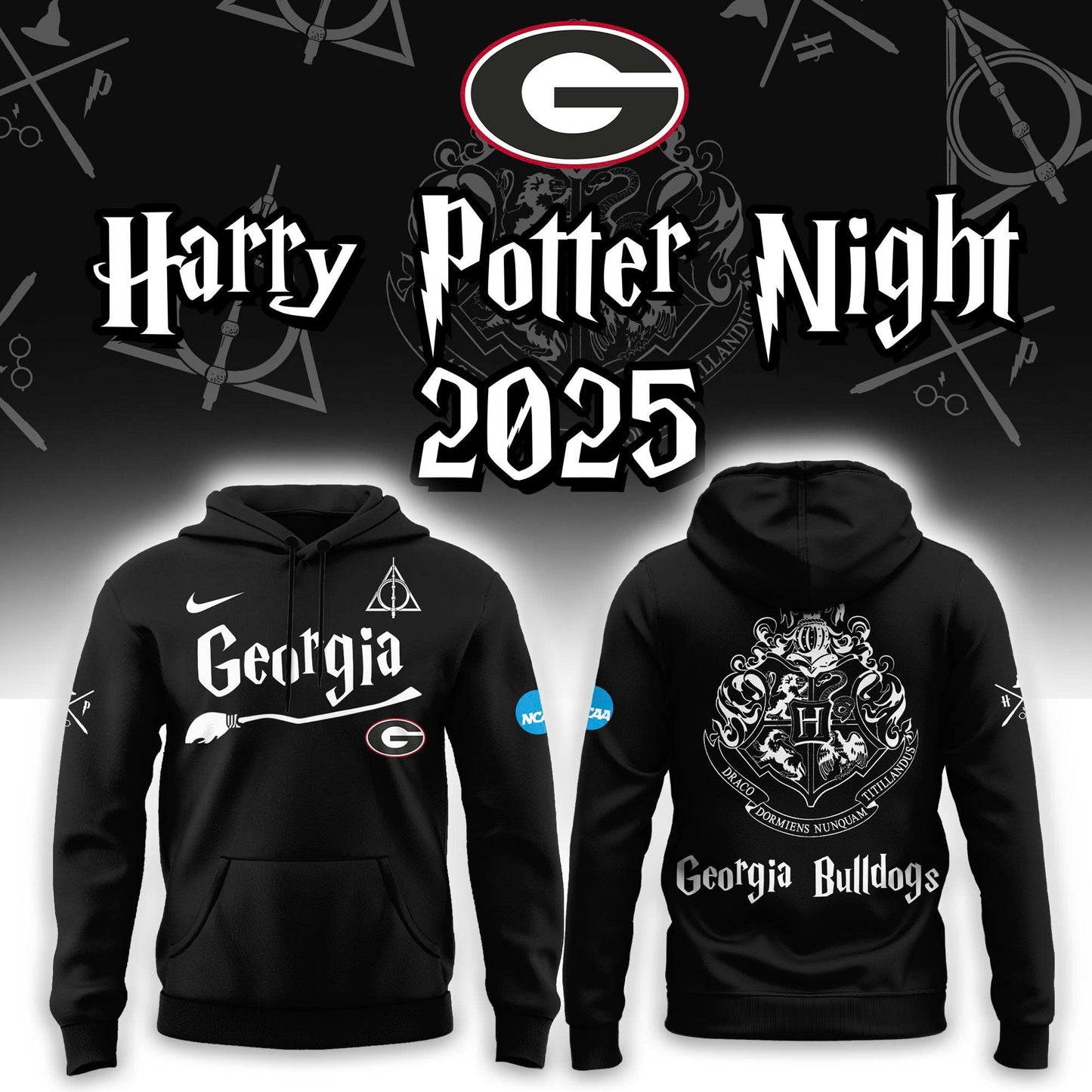 Georgia Bulldogs x Harry Potter Hoodie