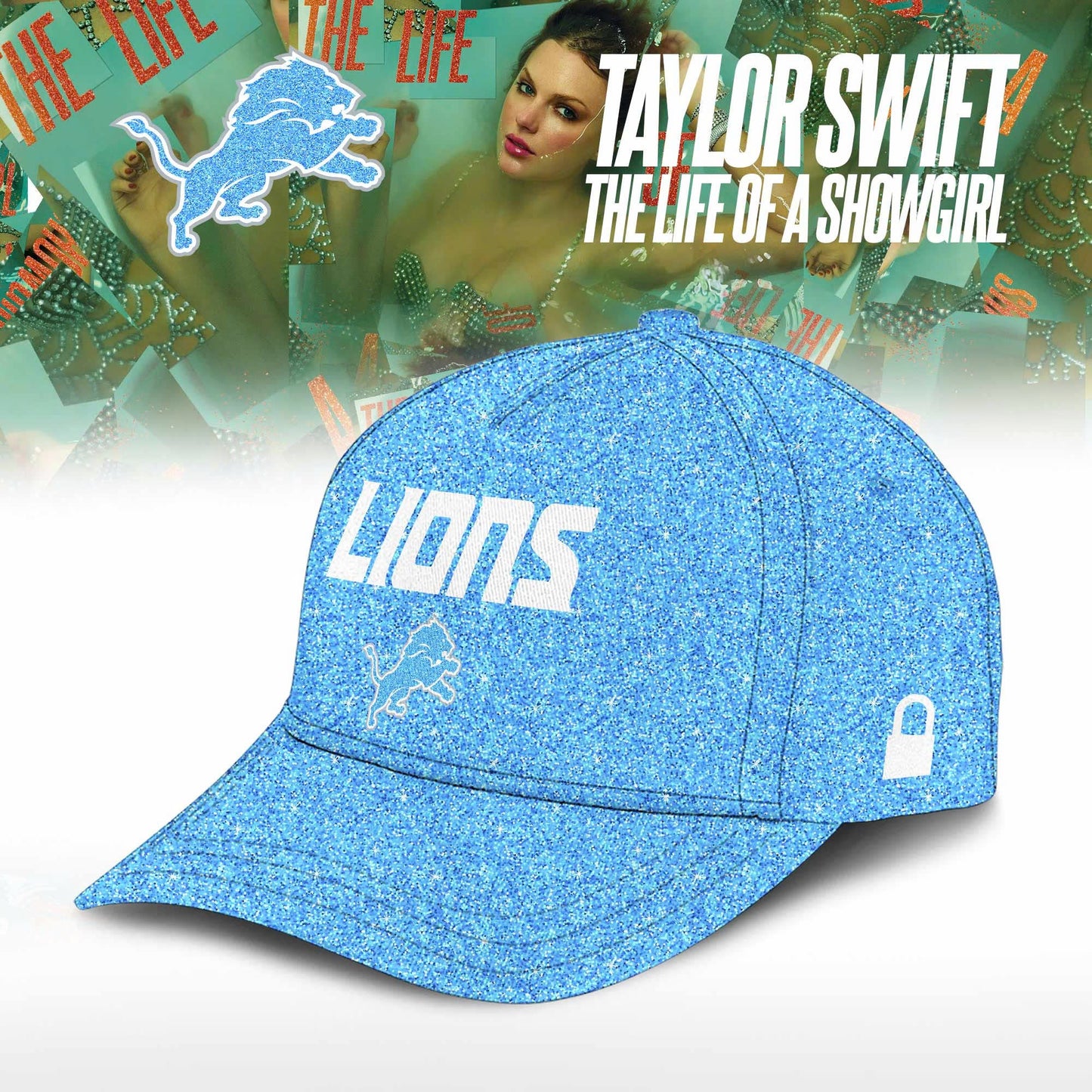 Detroit Lions x Taylor Swift “The Life of a Showgirl” Album Limited Editions 2025 Hoodie