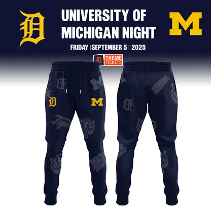 Detroit Tigers x Michigan Wolverines Night Game 2025 Limited Edition Hoodie