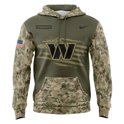 limited edition Veterans Day hoodie from the Washington Commanders