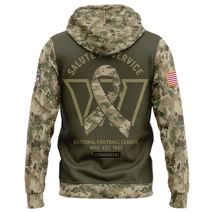 limited edition Veterans Day hoodie from the Washington Commanders