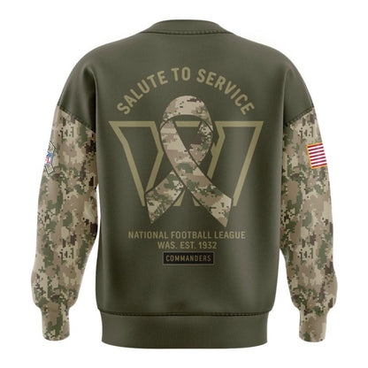 limited edition Veterans Day sweatshirt from the Washington Commanders