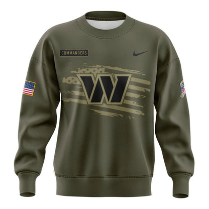 limited edition Veterans Day sweatshirt from the Washington Commanders