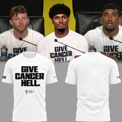 Special 2025 Give Cancer Hell Oregon Football T-Shirt