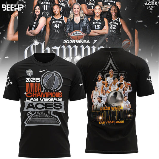 Las Vegas Aces 2025 WNBA Champions Limited Edition combo T-Shirt.