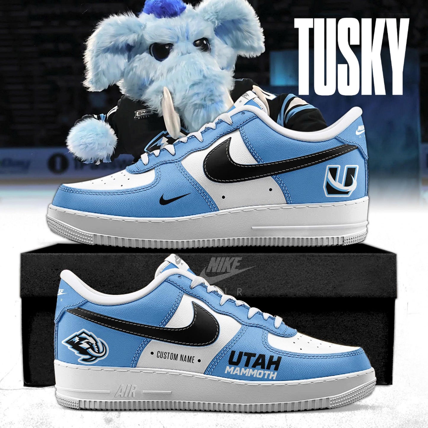 Utah Mammoth Special Edition AF1 Sneakers