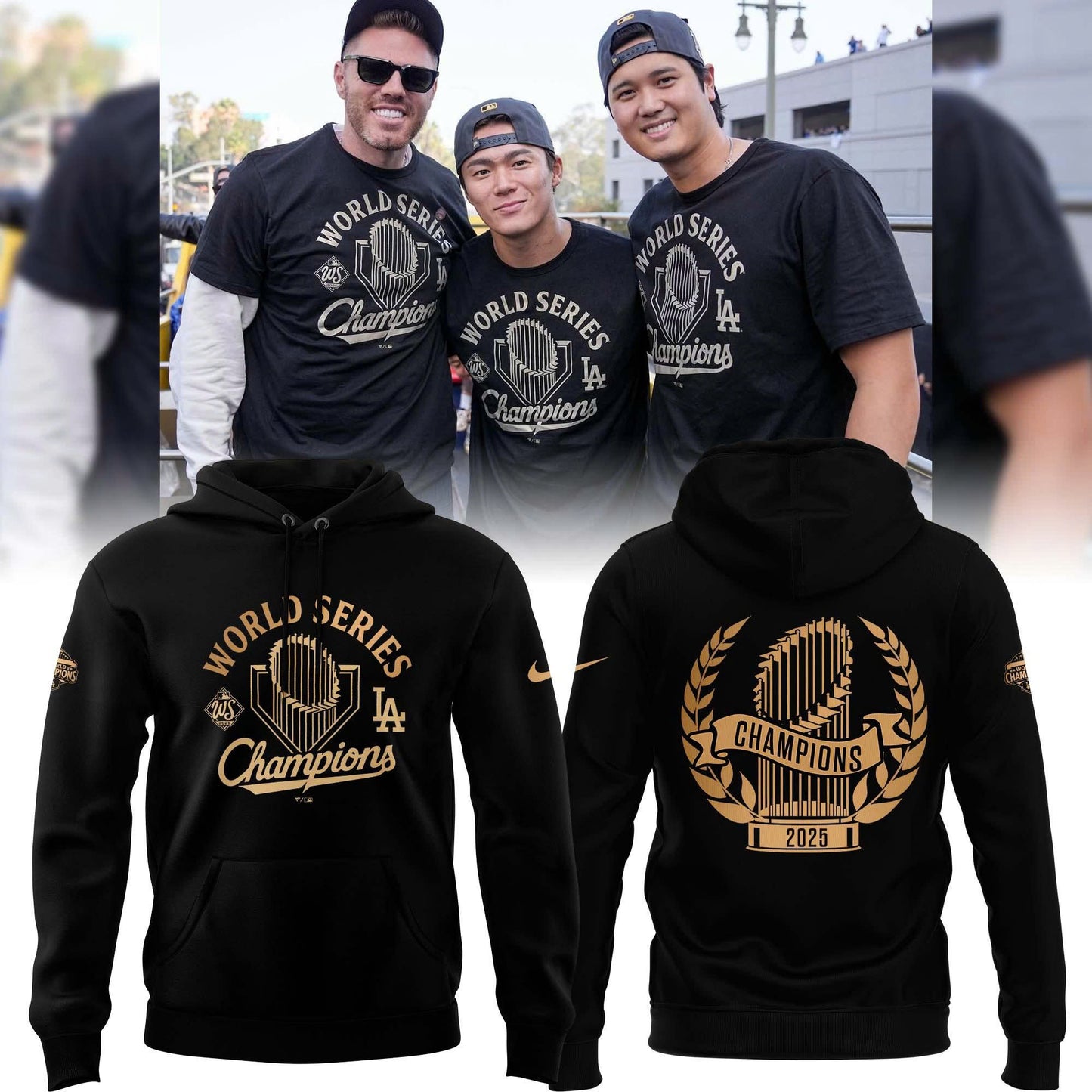 LA Dodgers – 2025 World Series Champions Limited Edition Combo Hoodie