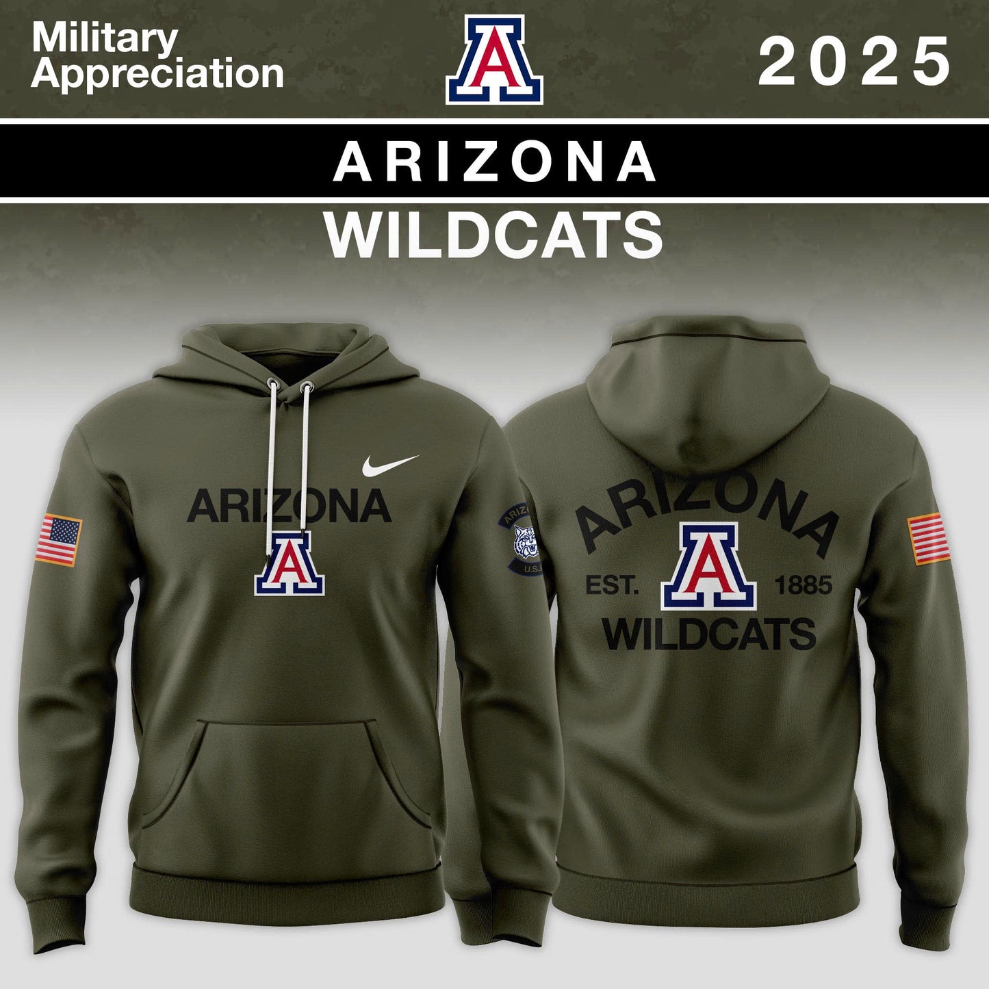 Flash ⚡️ Sale! Big 12 Conference Teams 2025 Military Appreciation Limited Edition Hoodie