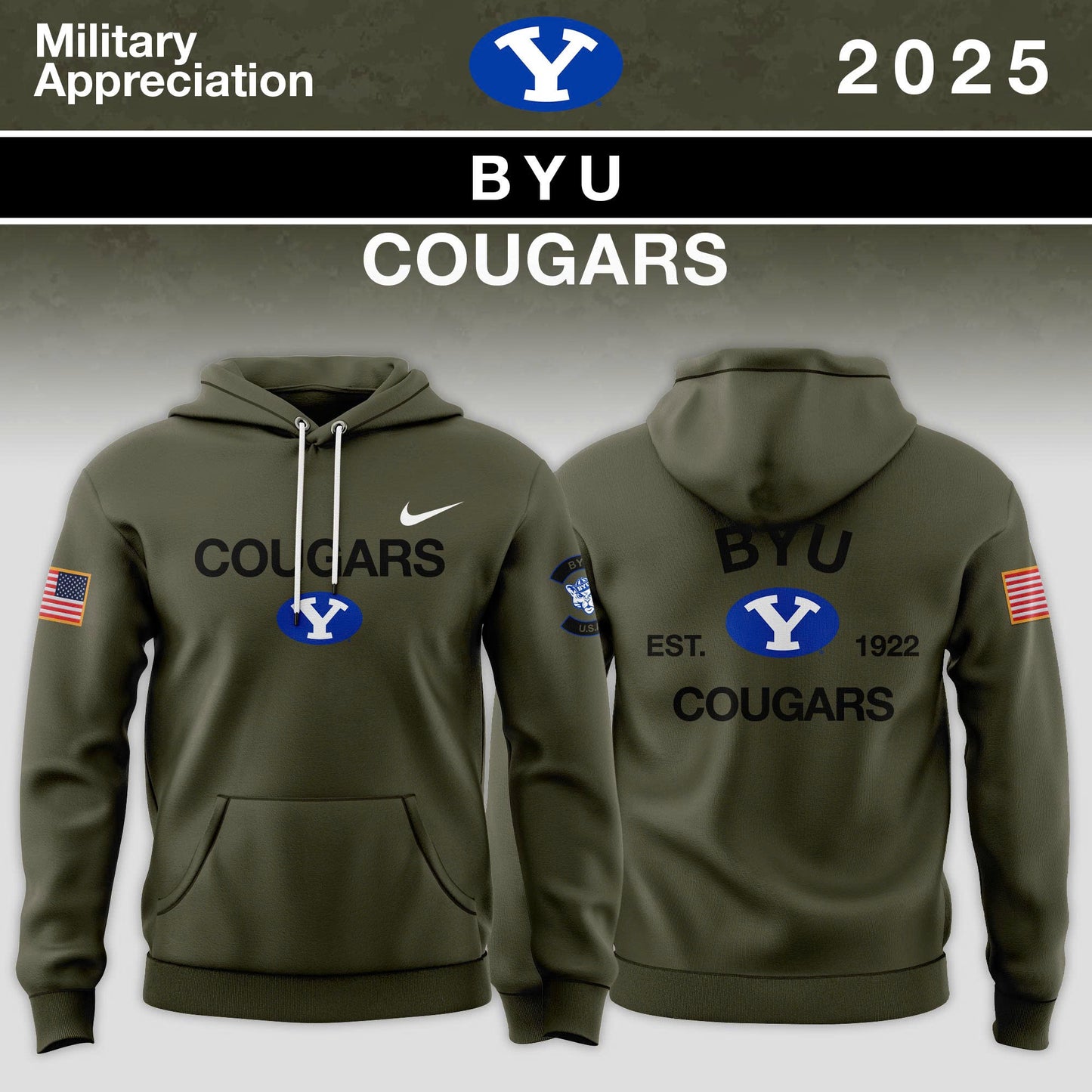 Flash ⚡️ Sale! Big 12 Conference Teams 2025 Military Appreciation Limited Edition Hoodie