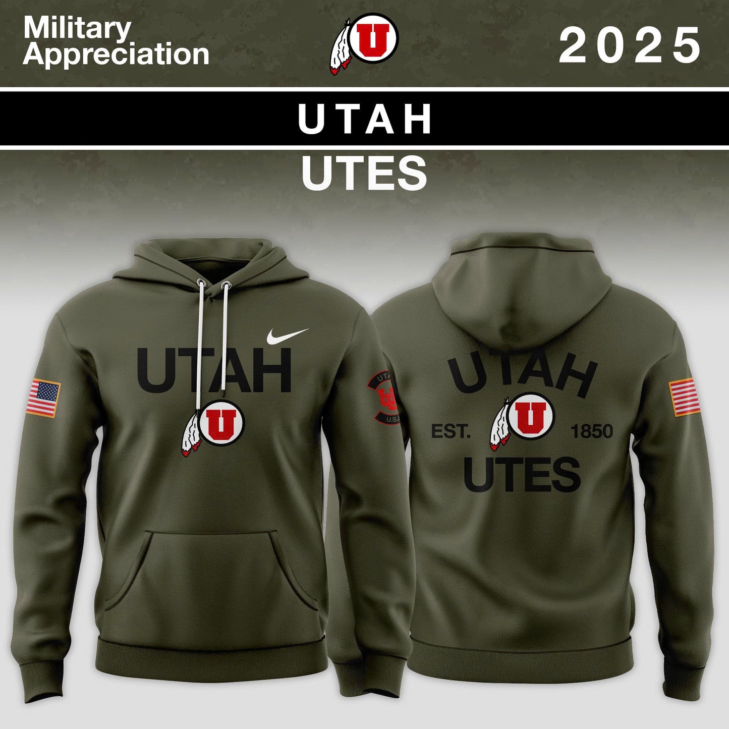 Flash ⚡️ Sale! Big 12 Conference Teams 2025 Military Appreciation Limited Edition Hoodie