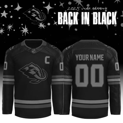 Utah Mammoth Back In Black Limited Edition Jersey