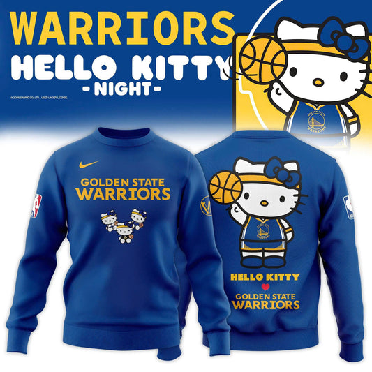 Special New Edtion Golden State Warriors x Hello Kitty 2026 Sweatshirt