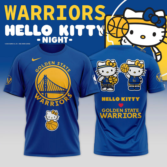 Special New Edtion Golden State Warriors x Hello Kitty 2026 Tshirt