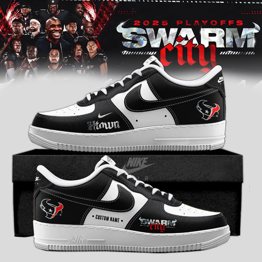 Houston Texans 2025 NFL Playoffs S.W.A.R.M.City Special Edition AF1 Sneaker
