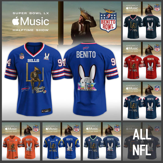 All Team NFL x Bad Bunny 2026 Super Bowl LX Halftime Show Special Edition Jersey