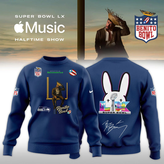 Seattle Seahawks x Bad Bunny Super Bowl LX The Halftime Show Special Edition Sweatshirt