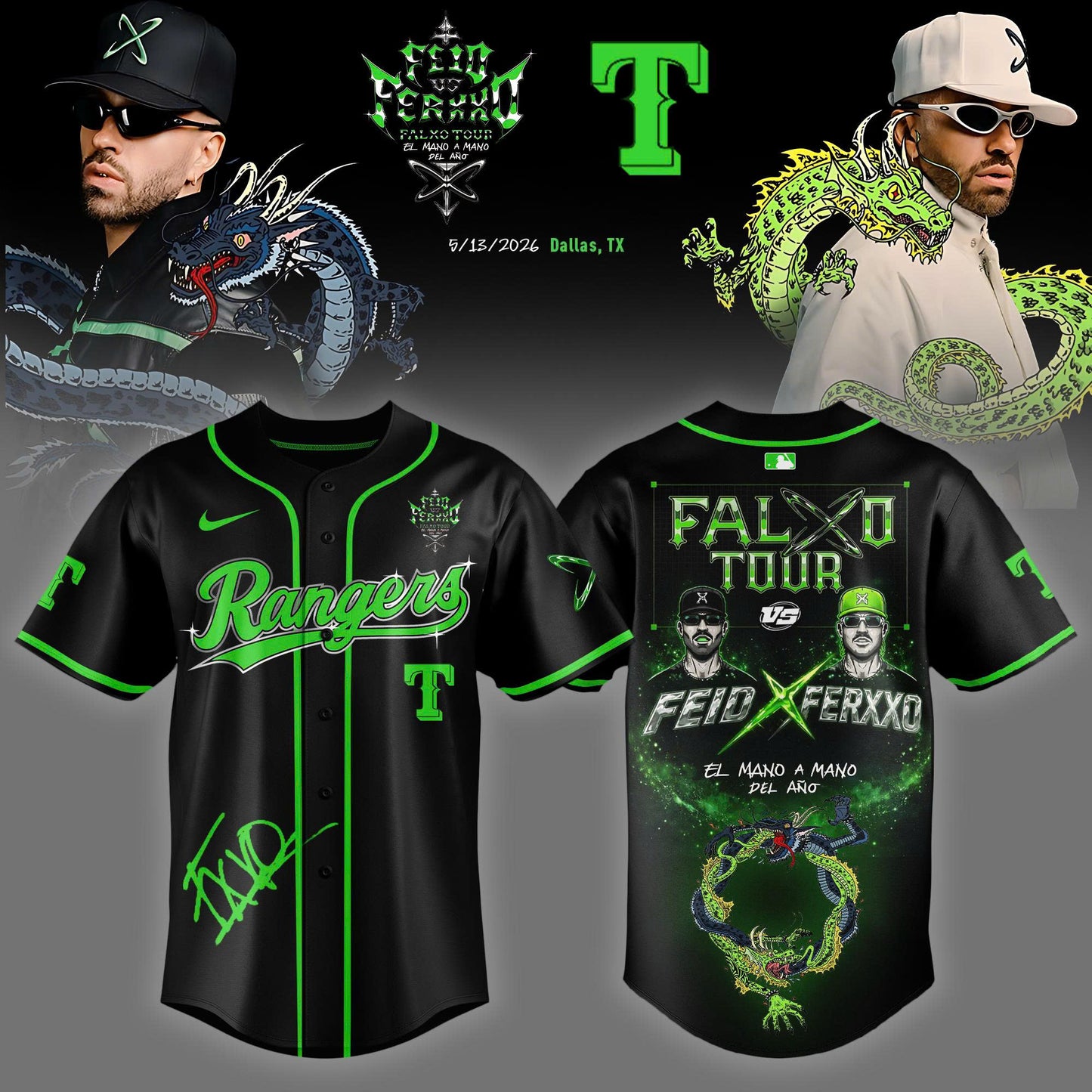 MLB x FEID vs FERXXO Falxo Tour 2026 Limited Editions Jersey
