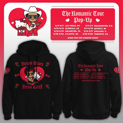 Bruno Mars x Hello Kitty "The Romantic Tour" Hoodie