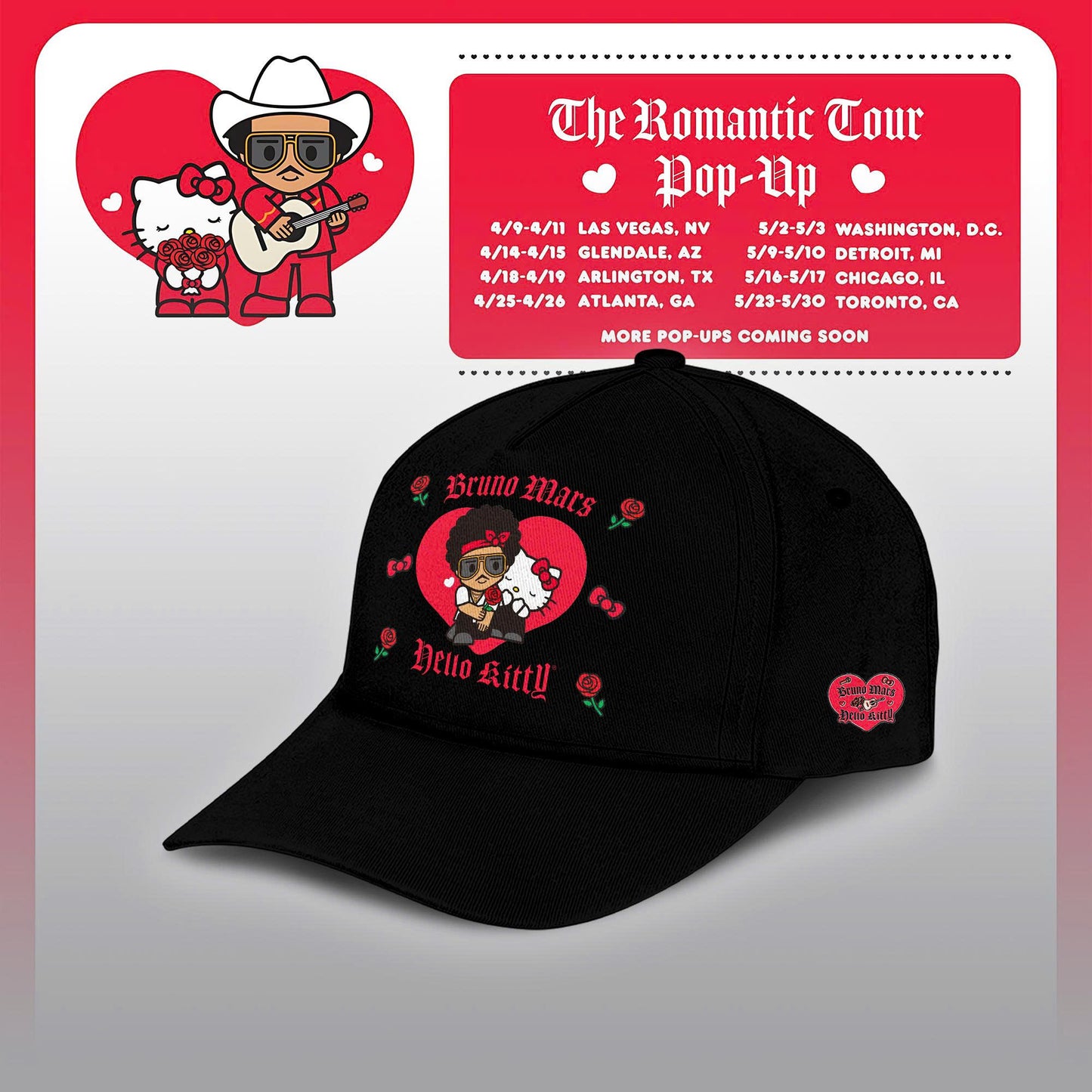 Bruno Mars x Hello Kitty "The Romantic Tour" Jersey
