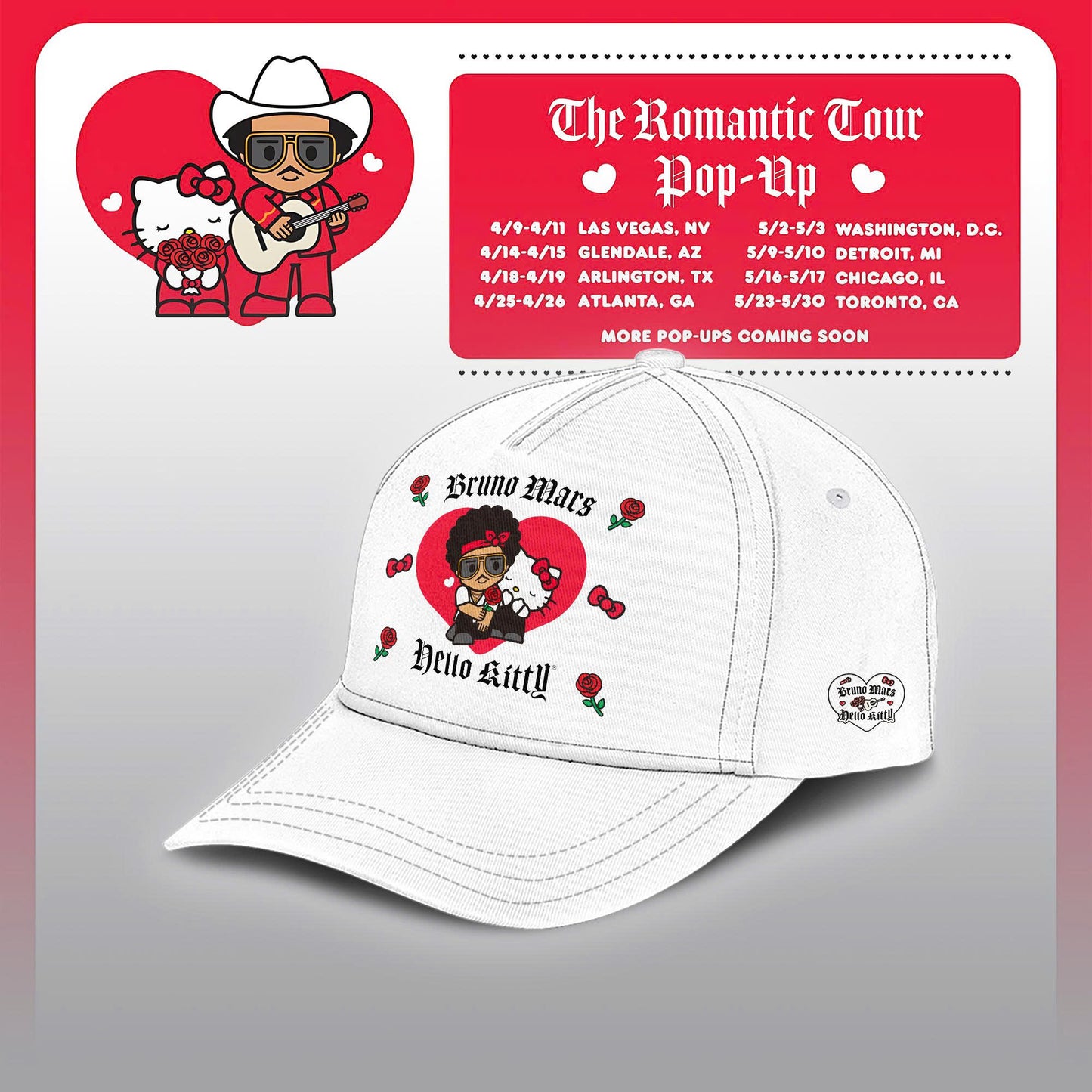Bruno Mars x Hello Kitty "The Romantic Tour" Jersey