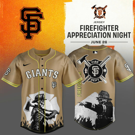 San Francisco Giants Firefighter Appreciation Night 26 June 2026 Edition Jersey