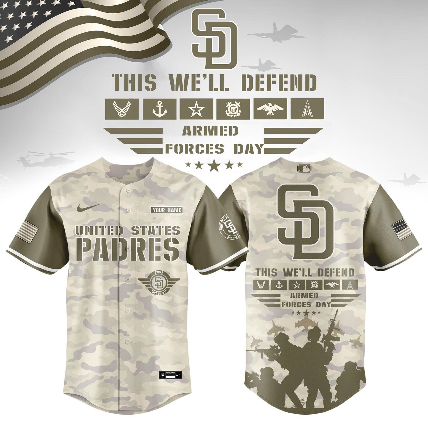 All Team MLB 2026 Armed Forces Day Limited Edition Jersey