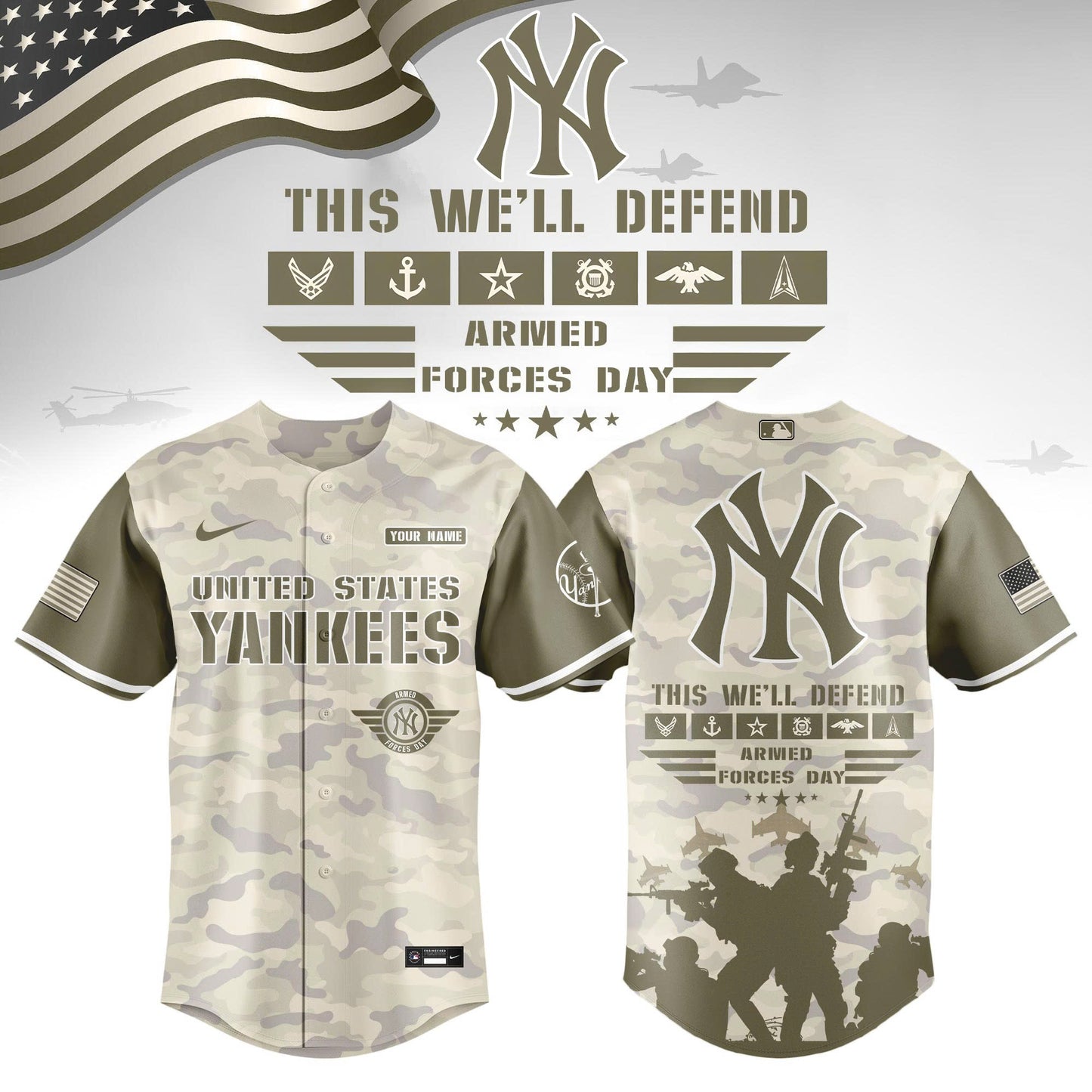 All Team MLB 2026 Armed Forces Day Limited Edition Jersey