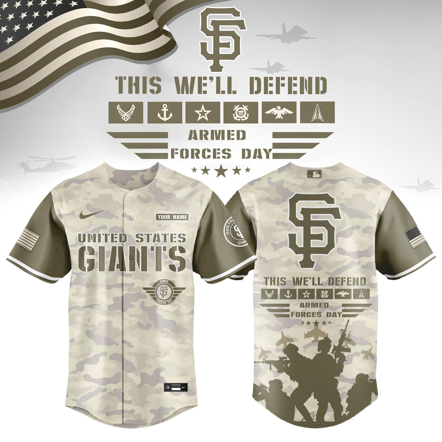 All Team MLB 2026 Armed Forces Day Limited Edition Jersey