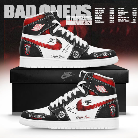 Bad Omens ” Do You Feel Love ” Worldwide 2026 Tour Limited Edition JD1 Shoes