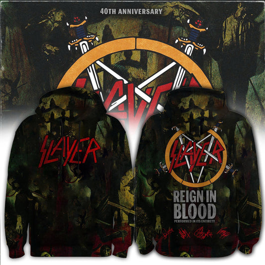 SLAYER Reign in Blood 40th Anniversary Limited Edition Hoodie