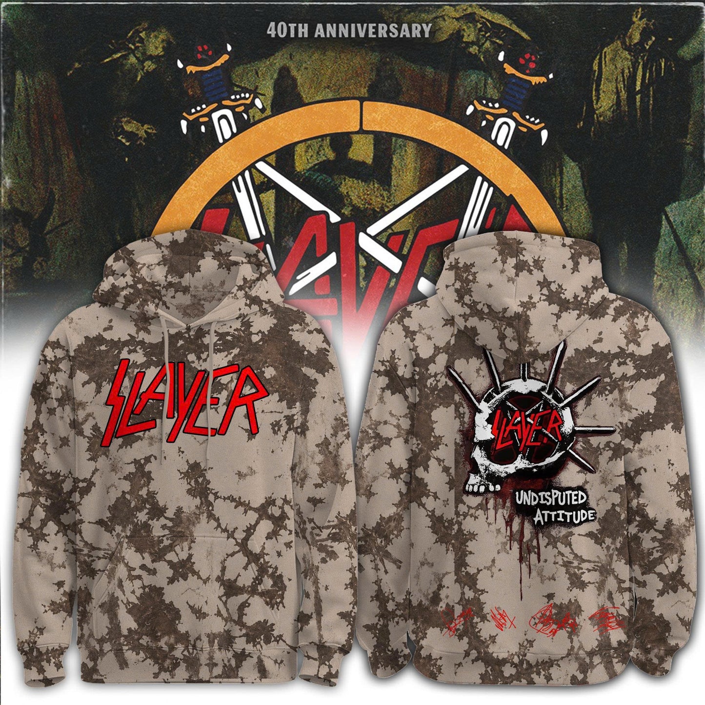 SLAYER Reign in Blood 40th Anniversary Limited Edition Hoodie
